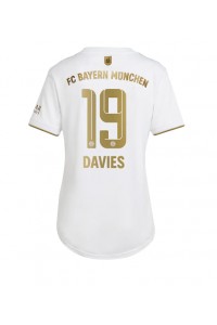 Bayern Munich Alphonso Davies #19 Fotballdrakt Borte Klær Dame 2022-23 Korte ermer